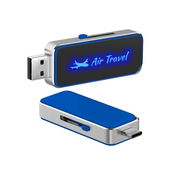 USB 3.0 FLASH DISK S LED LOGEM A TYPE-C KONEKTOREM