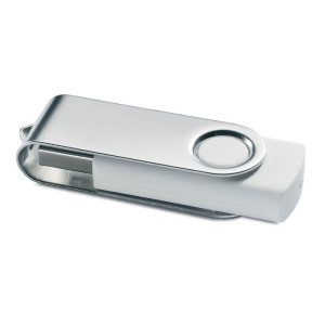 USB kľúč s otočným ochranným kovovým krytom, s potlačou alebo gravírovaním - Reklamnepredmety