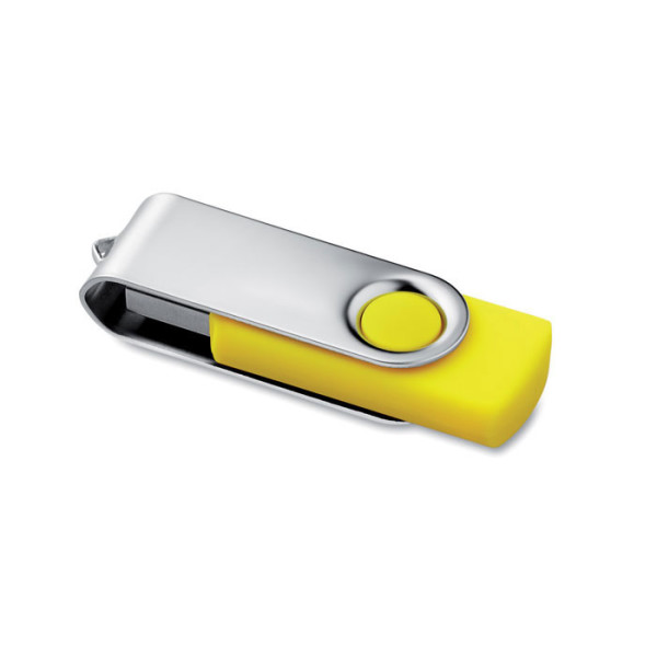 USB kľúč s otočným ochranným kovovým krytom, s potlačou alebo gravírovaním