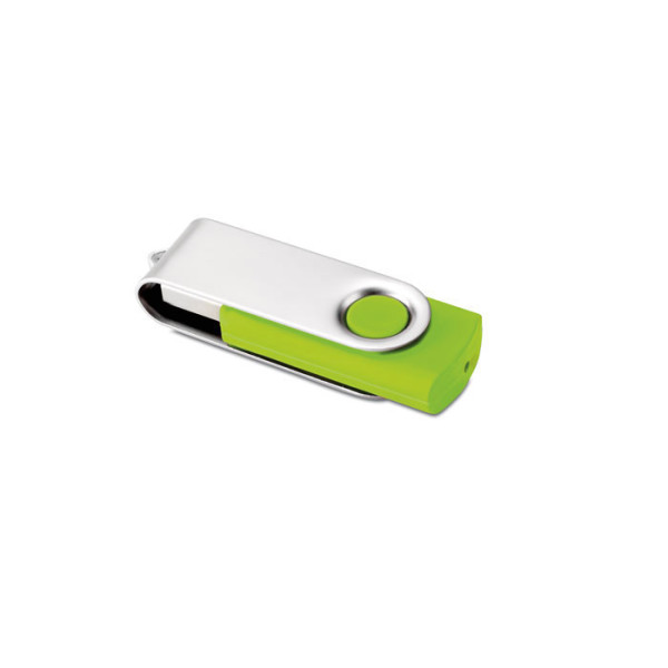 USB kľúč s otočným ochranným kovovým krytom, s potlačou alebo gravírovaním