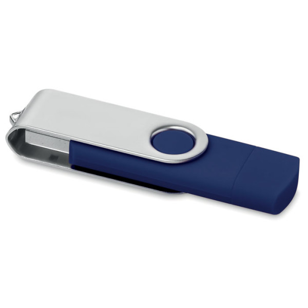 Populárna USB flash pamäť vo verzii OTG, s potlačou