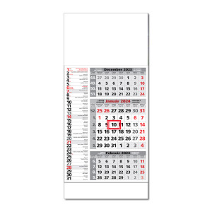 Plánovací kalendár ŠTANDARD 3M kombi 2024  Obrázok H - Reklamnepredmety