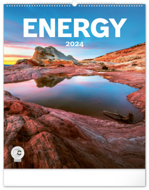 Nástenný kalendár Energia 2024, 48 × 56 cm - Reklamnepredmety