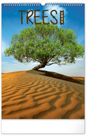 Nástenný kalendár Stromy 2024, 33 × 46 cm - Reklamnepredmety