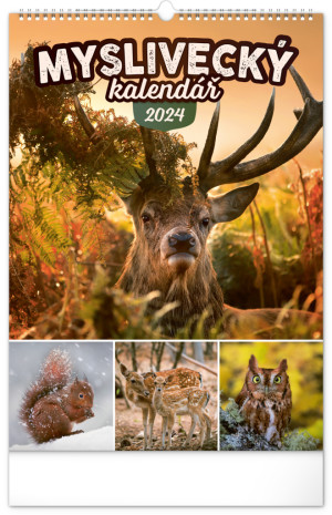 Nástenný kalendár Poľovnícky 2024, 33 × 46 cm - Reklamnepredmety