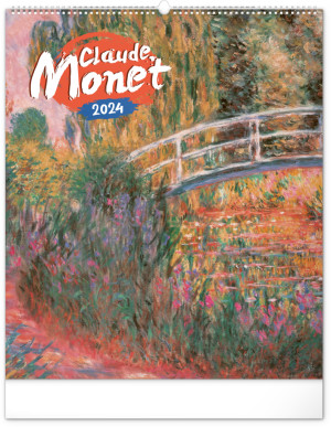 Nástenný kalendár Claude Monet 2024, 48 × 56 cm - Reklamnepredmety