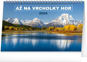 Stolový kalendár Až na vrcholky hôr 2024, 23,1 × 14,5 cm - Reklamnepredmety