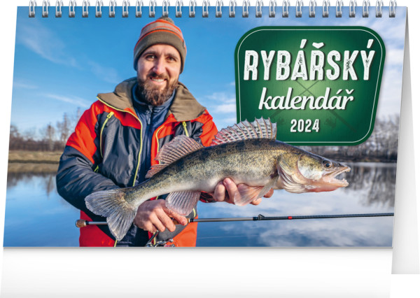Stolový Rybársky kalendár 2024, 23,1 × 14,5 cm