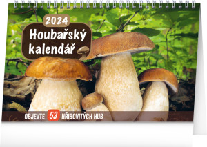 Stolový Hubársky kalendár 2024, 23,1 × 14,5 cm - Reklamnepredmety