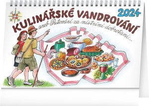 Stolový kalendár Kulinárské putovanie 2024 – Kamila Skopová, 23,1 × 14,5 cm - Reklamnepredmety