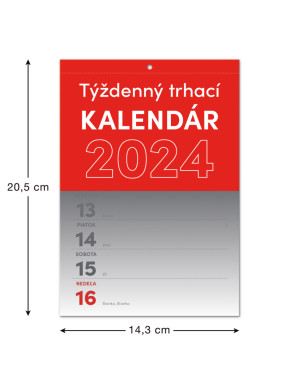 Nástenný kalendár Trhací týždenný 2024 SK, A5 - Reklamnepredmety
