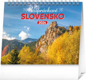 Stolový kalendár Rozprávkové Slovensko 2024, 16,5 × 13 cm - Reklamnepredmety
