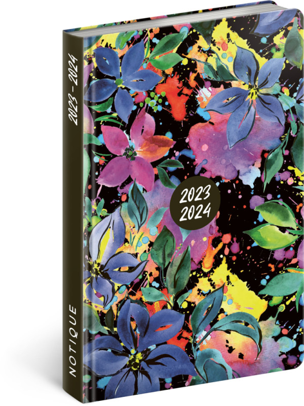 18mesačný diár Petito – Kvety 2023/2024, 11 × 17 cm