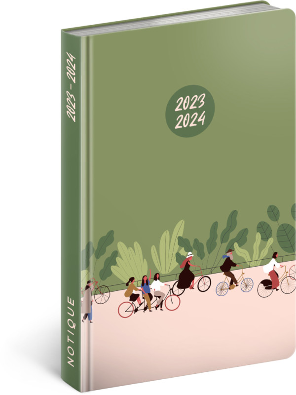 18mesačný diár Petito – Na bicykli 2023/2024, 11 × 17 cm