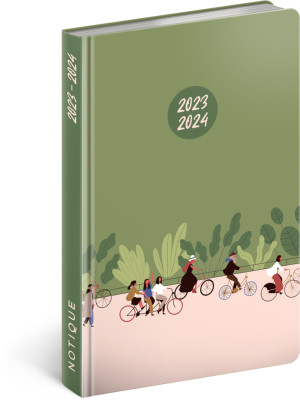 18mesačný diár Petito – Na bicykli 2023/2024, 11 × 17 cm - Reklamnepredmety