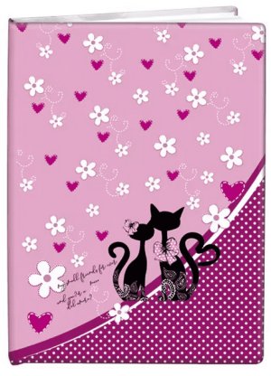 Pamätník A5 13x18cm čistý Cats Love - Reklamnepredmety