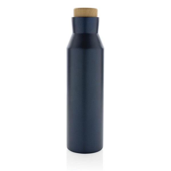 Gaia Vakuumflasche aus RCS recyceltem Stainless-Steel, blau