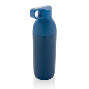 Flow Vakuumflasche aus RCS recyceltem Stainless-Steel, blau - Reklamnepredmety