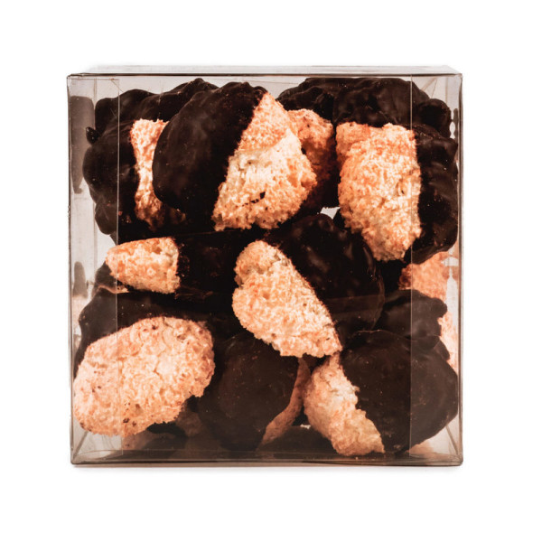 Halb in belgische Schokolade getauchte Kokosnüsse – 300 g