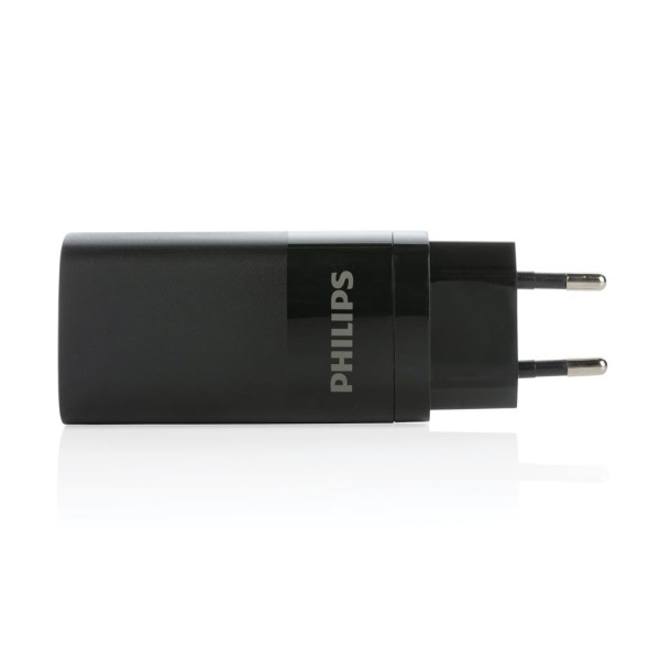 Philips 65W Ultra-Schnell-PD 3-Port-USB-Wandladegerät, schwarz