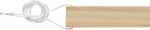 Dřevěná píšťalka se šňůrkou z RPET - Reklamnepredmety