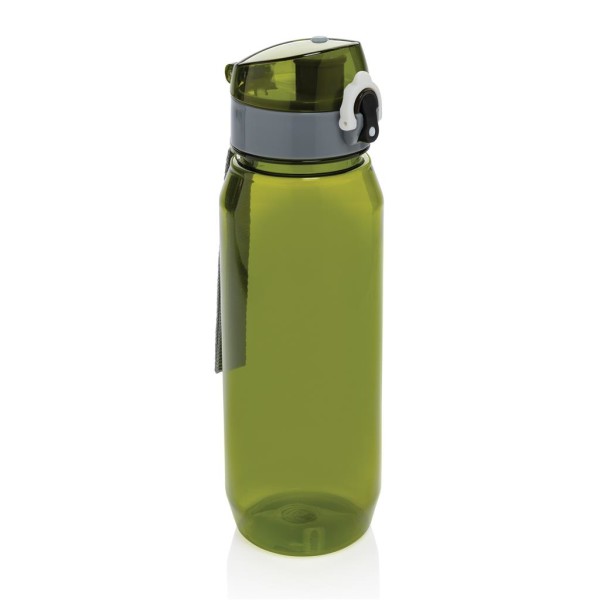 Yide verschließbare Wasserflasche aus RCS rec. PET, 800ml, grün
