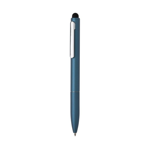 Kymi Stift mit Stylus aus RCS recyceltem Aluminum, Königsblau
