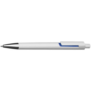 Weißer Kunststoff-Kugelschreiber - Reklamnepredmety