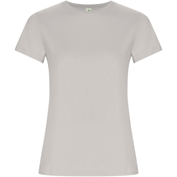 Goldenes Damen-T-Shirt mit kurzen Ärmeln