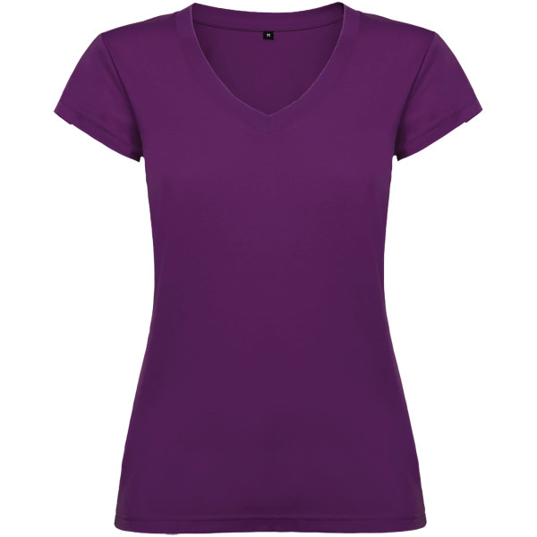 Victoria Damen-T-Shirt mit kurzen Ärmeln und V-Ausschnitt