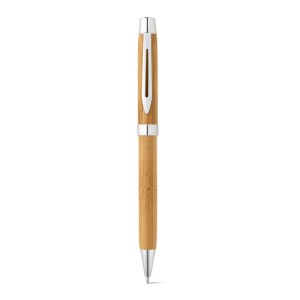 BAHIA. Kugelschreiber aus Bambus mit Drehmechanismus - Reklamnepredmety