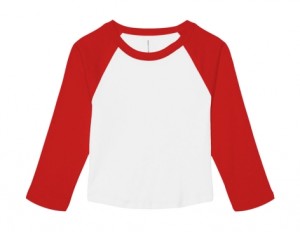 Damen-T-Shirt Micro Rib 3/4 Raglan Baby Tee - Reklamnepredmety