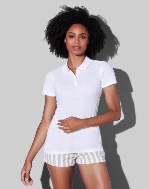 Damen-Poloshirt Lux - Reklamnepredmety