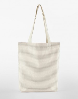 Gestreifte Einkaufstasche aus Bio-Baumwolle - Reklamnepredmety