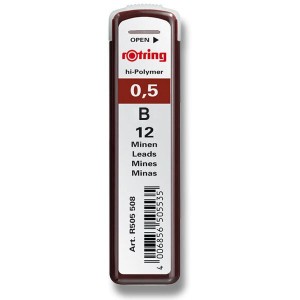 Rotring Bleistiftspitzer 12-tlg., verschiedene Breiten und Härten - Reklamnepredmety
