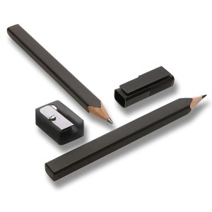 Moleskine Bleistiftset 2 Bleistifte, Kappe, Spitzer - Reklamnepredmety