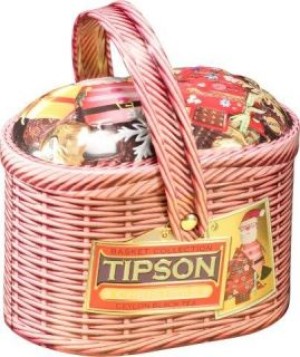 Čierny čaj s ovocím TIPSON Basket Christmas, 100g