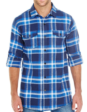 BU8210 Woven Plaid Flannel Shirt - Reklamnepredmety