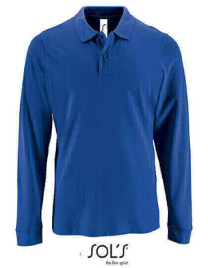 L02087 Mens Long-Sleeve Piqué Polo Shirt Perfect - Reklamnepredmety