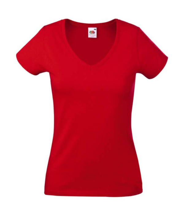 Lady-Fit Valueweight V-neck T