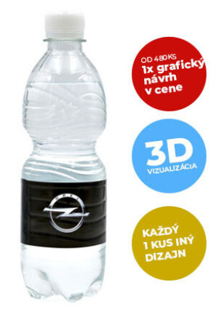 Tafelwasser mit Etikett - Reklamnepredmety