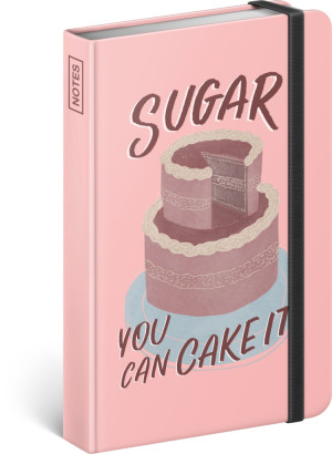 Notes Sugar – Studio Tabletters, linajkovaný, 11 × 16 cm - Reklamnepredmety