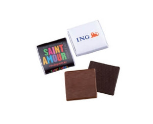 Mini-Schokolade mit bedrucktem Deckel - Reklamnepredmety