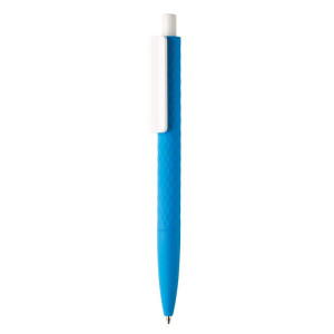 X3-Stift mit Smooth-Touch, marineblau - Reklamnepredmety