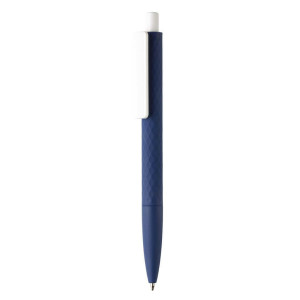 X3-Stift mit Smooth-Touch, marineblau - Reklamnepredmety