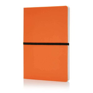Deluxe Softcover A5 Notizbuch, orange - Reklamnepredmety
