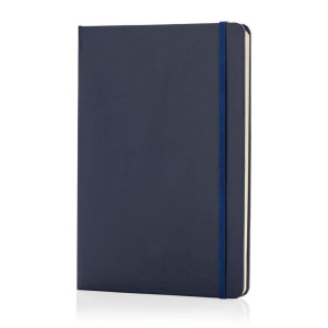 Basic Hardcover Notizbuch A5, navy blau - Reklamnepredmety