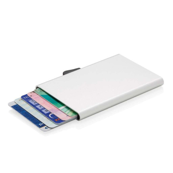 C-Secure Aluminium RFID Kartenhalter, silber