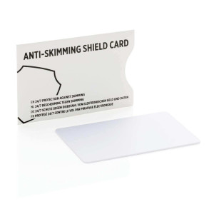 RFID Anti-Skimming-Karte, weiß - Reklamnepredmety