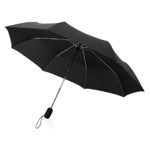 Traveler 21” Automatik Regenschirm, schwarz - Reklamnepredmety